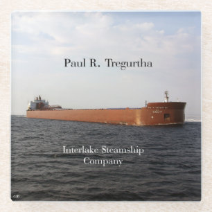 Paul R. Tregurtha glas coaster Glazen Onderzetter