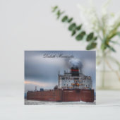 Paul R. Tregurtha schip, Duluth Minnesota Briefkaart (Staand voorkant)