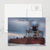 Paul R. Tregurtha schip, Duluth Minnesota Briefkaart (Voorkant / Achterkant)