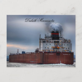 Paul R. Tregurtha Ship, Duluth, Minnesota, Verenig Briefkaart