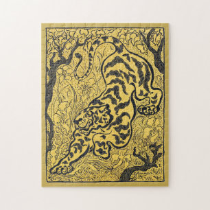 Paul Ranson Vintage Art Nouveau Gele Tijger Print Legpuzzel