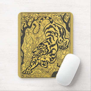 Paul Ranson Vintage Art Nouveau Gele Tijger Print Muismat