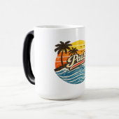 Paul Retro Sunset Name Design Magische Mok (Voorkant links)