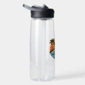 Paul Retro Sunset Name Design Waterfles (Rechts)