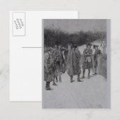 Paul Revere brengt nieuws naar Sullivan Briefkaart (Voorkant / Achterkant)