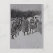 Paul Revere brengt nieuws naar Sullivan Briefkaart (Voorkant)