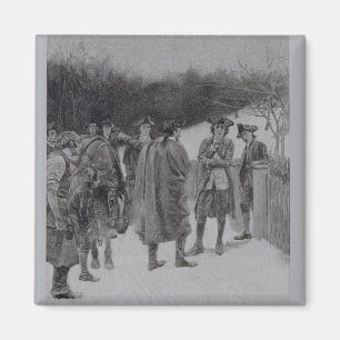 Paul Revere brengt nieuws naar Sullivan Magneet