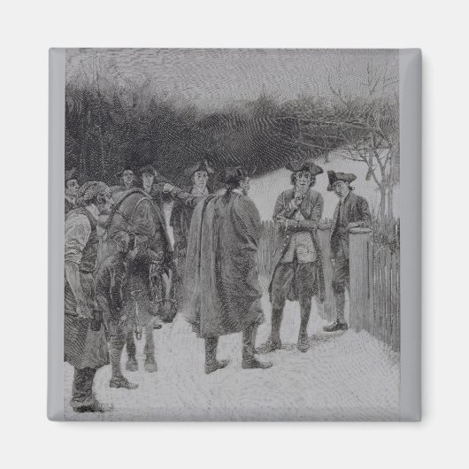 Paul Revere brengt nieuws naar Sullivan Magneet (Voorkant)