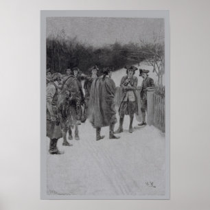 Paul Revere brengt nieuws naar Sullivan Poster