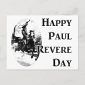 Paul Revere Day Briefkaart (Voorkant)