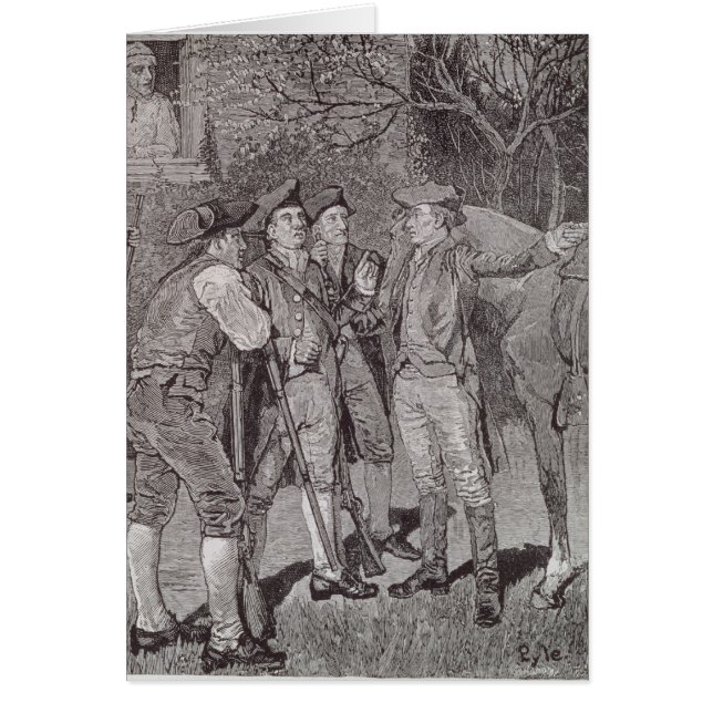 Paul Revere in Lexington (Voorkant)