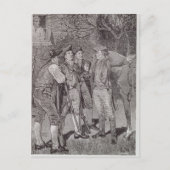 Paul Revere in Lexington Briefkaart (Voorkant)