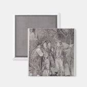 Paul Revere in Lexington Magneet (Voorkant / Achterkant)