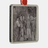 Paul Revere in Lexington Metalen Ornament (Rechts)