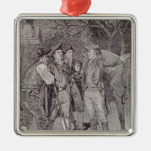 Paul Revere in Lexington Metalen Ornament