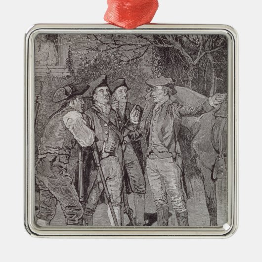 Paul Revere in Lexington Metalen Ornament (Voorkant)