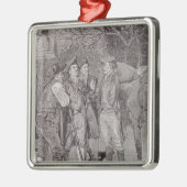 Paul Revere in Lexington Metalen Ornament (Links)
