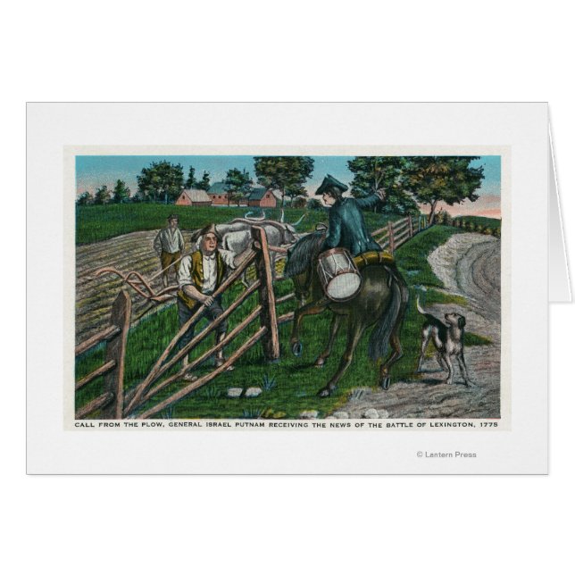 Paul Revere Informing Gen. Israël Putnam (Voorkant Horizontaal)