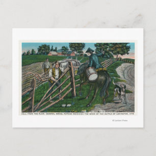 Paul Revere Informing Gen. Israël Putnam Briefkaart