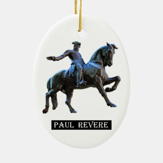 Paul Revere (Massachusetts) Keramisch Ornament (Achterkant)