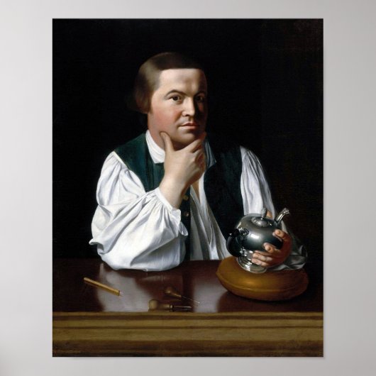 Paul Revere Portrait - John Singleton Copley 1768 Poster (Voorkant)