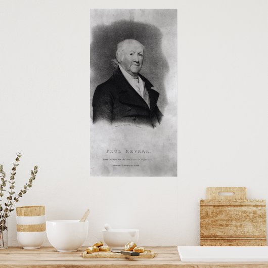 Paul Revere uit 'The New England Magazine' Poster (Keuken)
