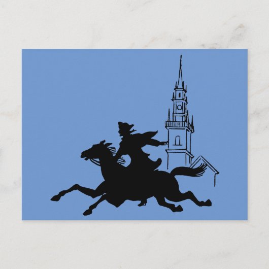 Paul Revere's Ride Briefkaart (Voorkant)