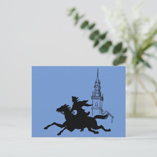 Paul Revere's Ride Briefkaart (Staand voorkant)