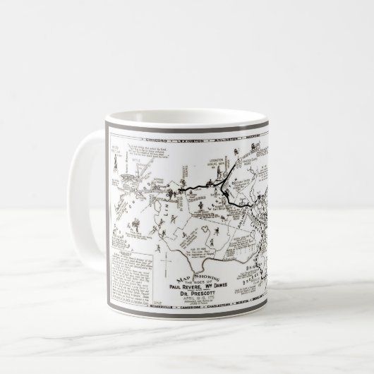 Paul Revere's Ride Mok (Voorkant links)