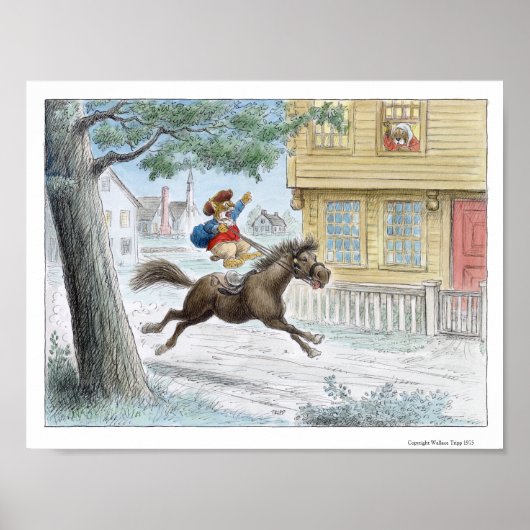 Paul Revere's Ride Print door Wallace Tripp (Voorkant)