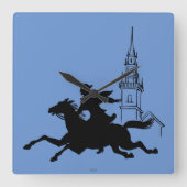 Paul Revere's Ride Vierkante Klok (Voorkant)