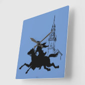 Paul Revere's Ride Vierkante Klok (Hoek)