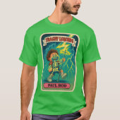 Paul Rod Electric Retro Garbage Parody Kid Sticker T-shirt (Voorkant)