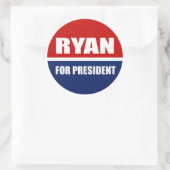 Paul Ryan 2012 Ronde Sticker (Tas)