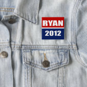 Paul Ryan 2012 Vierkante Button 5,1 Cm (In situ)