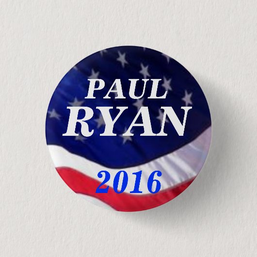 Paul Ryan 2016 Ronde Button 3,2 Cm (Voorkant)