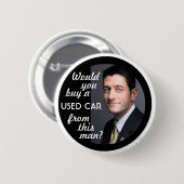 Paul Ryan Car Salesman Ronde Button 5,7 Cm (Voorkant /achterkant)