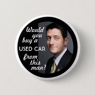 Paul Ryan Car Salesman Ronde Button 5,7 Cm