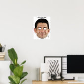 Paul Ryan Halloween Mask Poster (Thuiskantoor)