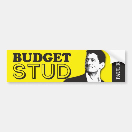 Paul Ryan is een Bumpersticker van de begrotingsst (Voorkant)