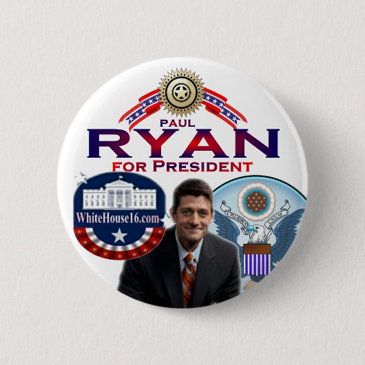 Paul Ryan voor President Button (Voorkant)