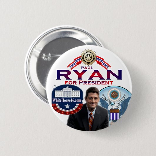 Paul Ryan voor President Button (Voorkant /achterkant)