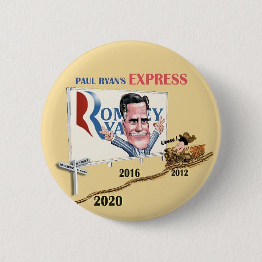 Paul Ryan's Express Ronde Button 5,7 Cm (Voorkant)