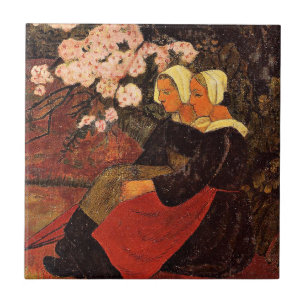 Paul Serusier, Twee Bretonse vrouwen, Tegeltje