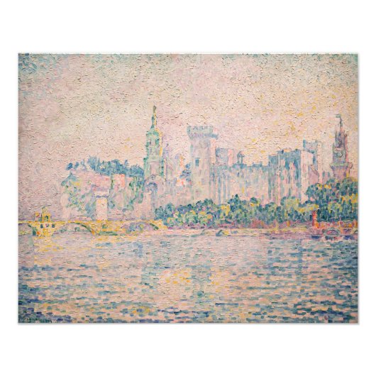 Paul Signac - Avignon, Morning Foto Afdruk (Voorkant)