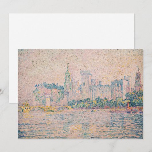 Paul Signac - Avignon, Morning Kaart (Voorkant / Achterkant)