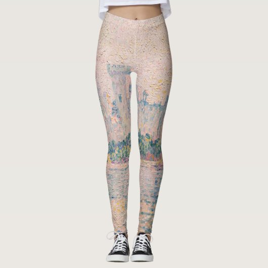 Paul Signac - Avignon, Morning Leggings (Voorkant)