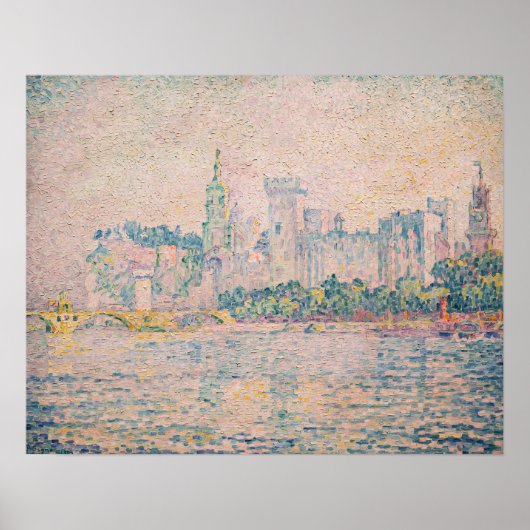 Paul Signac - Avignon, Morning Poster (Voorkant)