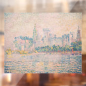 Paul Signac - Avignon, Morning Raamsticker (Vel 2)