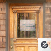 Paul Signac - Avignon, Morning Raamsticker (Huis Deur)